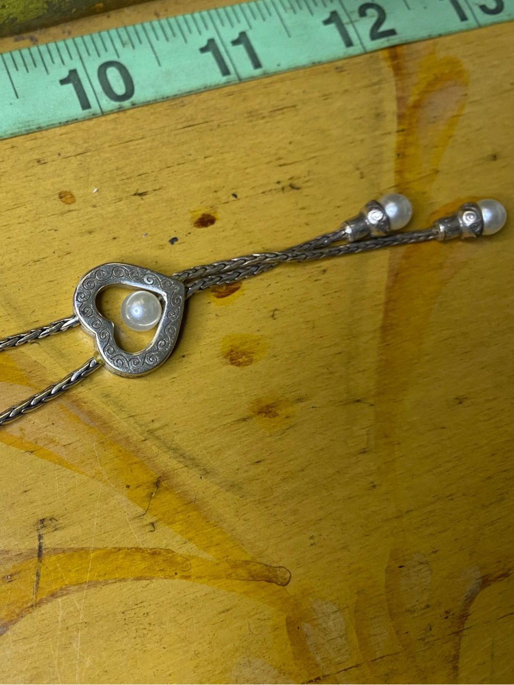 Brighton Heart Lariat Necklace with Pearls - Women Jewelry - Picture 6 of 6